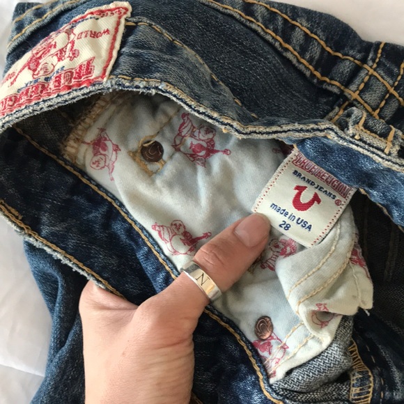 True Religion Medium Blue Denim Bootcut Jeans sz28 - Picture 5 of 5